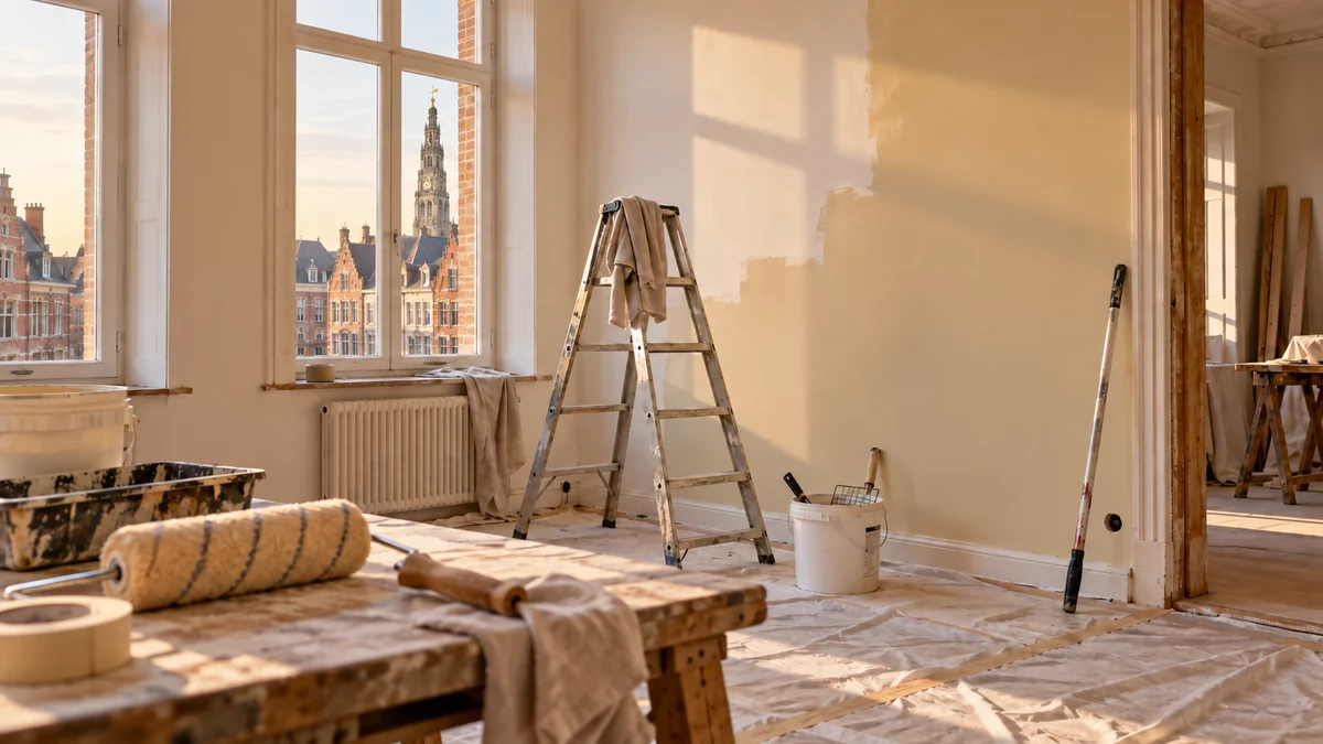 Rénovation d'une maison à Arras, chantier soigné